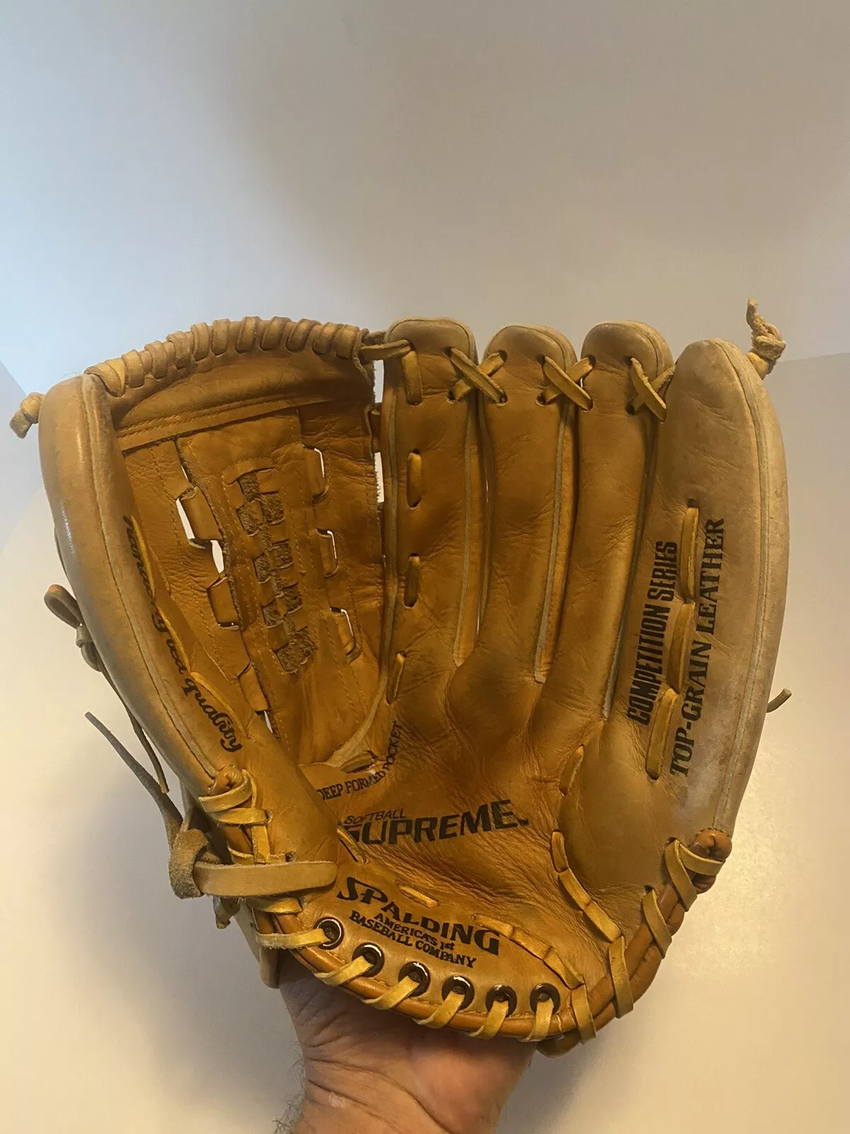 Gant softball Spalding Supreme Competition Series 42 053 haut cuir grain RHT