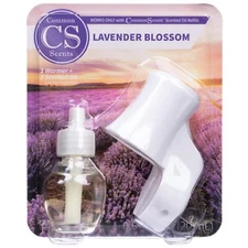 Common Scents Plug In Warmer w/Lavender Blossom Scented Oil 0.67oz