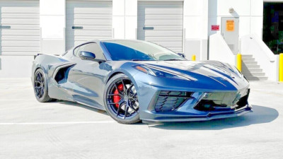 AG M580r GLOSS BLACK WHEELS RIMS 20X9 & 21X12 FOR CHEVY CORVETTE C8 STINGRAY