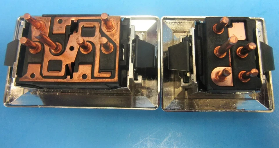 2 Door Power Window Switch Front Right Passenger Side for GMC 20043940 Chrome - Image 3 of 4