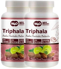 Triphala Tablets, 300 Pills 5 Month Supply 500mg - Amla Haritaki & Baheda(2pack)