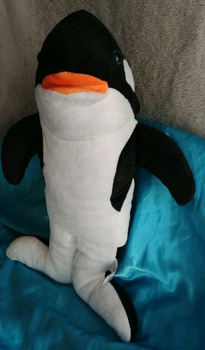 Killer Whale Plush Animal 16 inches Tall - Picture 2 of 12