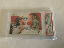 2020 Topps Dustin May/Gavin Lux Rookie Dual Auto SP Red /10 PSA 10 Gem Mint