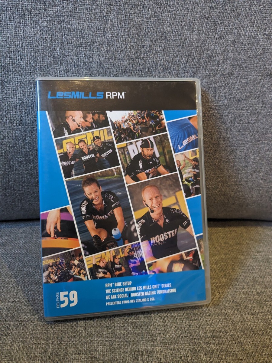 Les Mills RPM Release 59 DVD PAL Music CD Set Cycling Spin UK