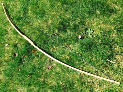 55/60lb 64" Traditional Hickory Longbow - Ringing Rocks Archery