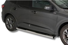 Schwellerrohre mit Tritt für FORD Kuga ab Bj. 2020- Edelstahl Ø76mm mit TÜV