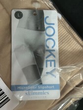 3 - NEW - Jockey NWT Microfiber Slipshort Skimmies Mid Length Large