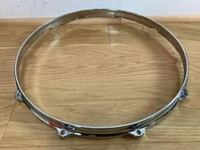 TAMA 80s Vtg Die Cast 14" 10-Lug Snare Drum RIM HOOP Counterhoop Part Japan Chrm