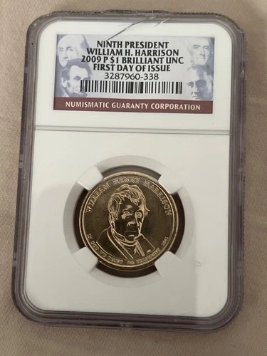 2009 S $1 NINTH PRESIDENT WILLIAM H. HARRISON NGC PF69 Ultra Cameo #971