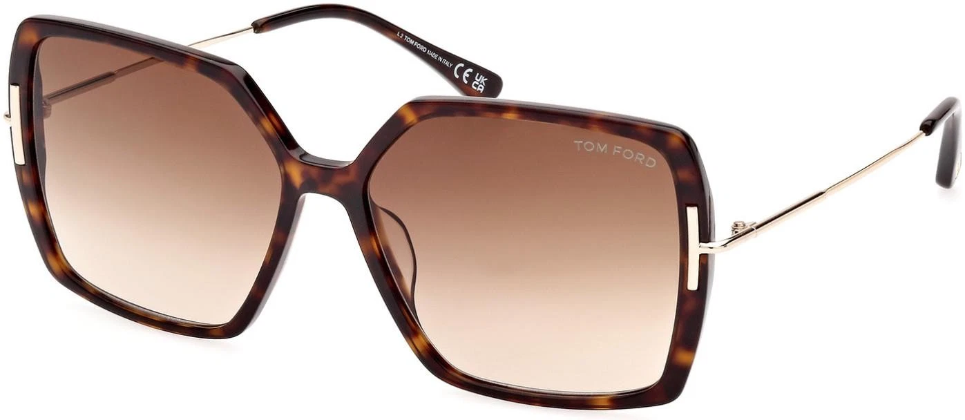 Tom Ford — NEW Tom Ford FT 1039F Sunglasses 52F Dark Havana - Shiny Palladium AUTHENTIC