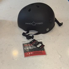 Pro Tec Full Cut Classic Skate Helmet Small 2017 NWT Matte Black Bravo