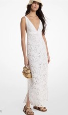 Michael Kors Cordel Floral Lace Maxi Dress White Size2