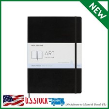 Moleskine Art Sketchbook, Hard Cover, A4 8.25" x 11.75" Plain/Blank, Black, 96