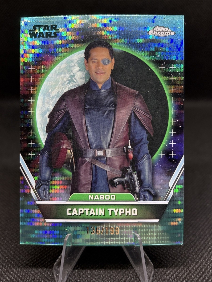 2024 Topps Star Wars Hyperspace Chrome Captain Typho Aqua Sonar