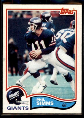 1982 Topps Phil Simms #433 New York Giants