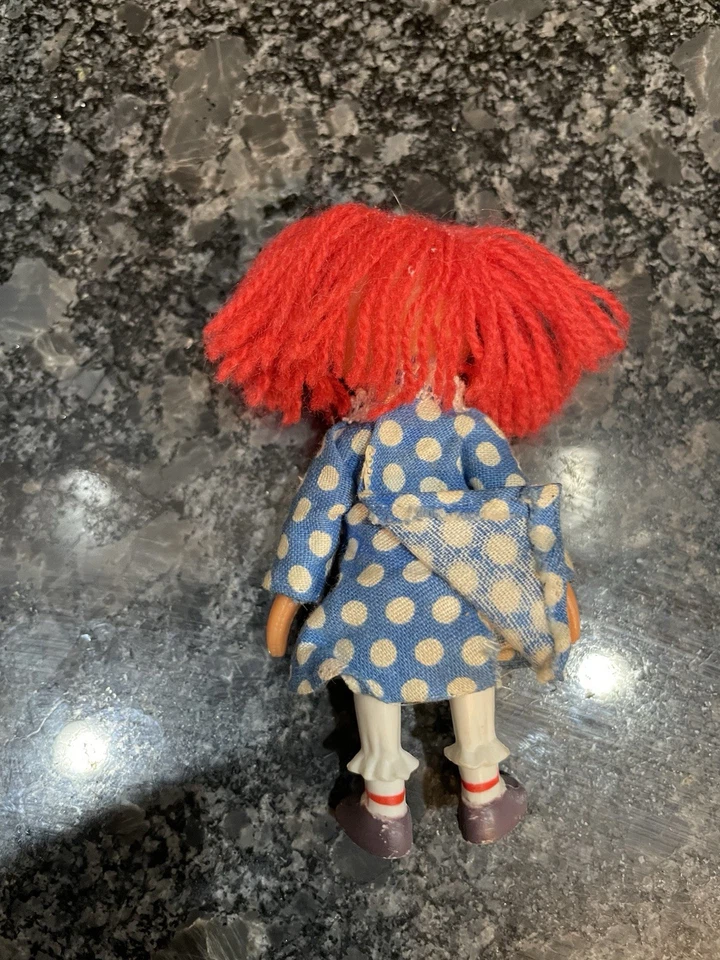 Винтажная кукла Raggedy Ann THE BOBBS MERRILL COMPANY РЕДКАЯ 1980 фигурка - Изображение 2 из 4