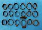 Group of 18 Mixed and Original Civil War and Other era Barrel Bands