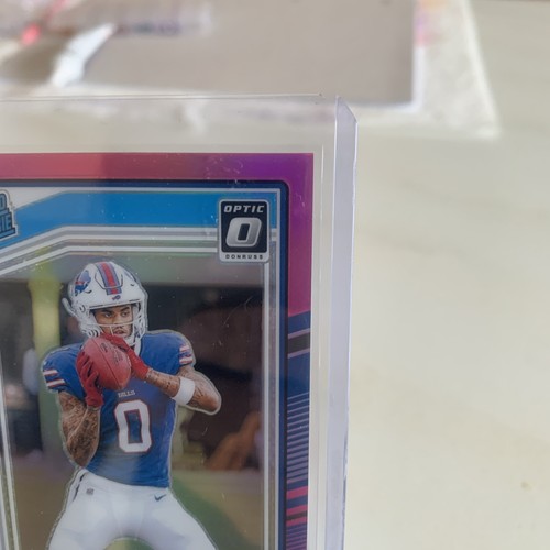 2024 Panini Donruss - Rated Rookie Keon Coleman #358 Optic Preview Pink Prizm... - Picture 4 of 6