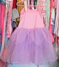 Princess Academy Girls M (3-6) Pink Sequin Tulle Rosebuds Lined Fairy Dress — photo 4