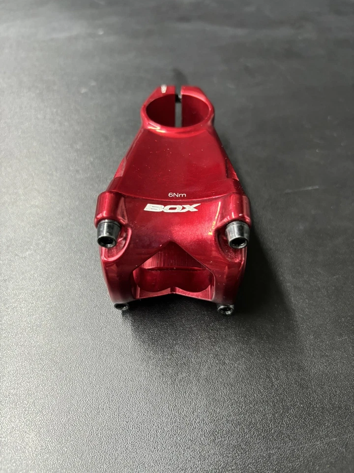 CAJA Componentes Cúspide MTB Bicicleta Vástago 35mm Abrazadera x 45mm Longitud Rojo Nuevo Foto 3 de 4