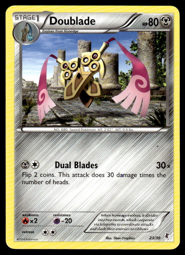 XY Trainer Kit: Bisharp & Wigglytuff #23/30 Doublade (#23)