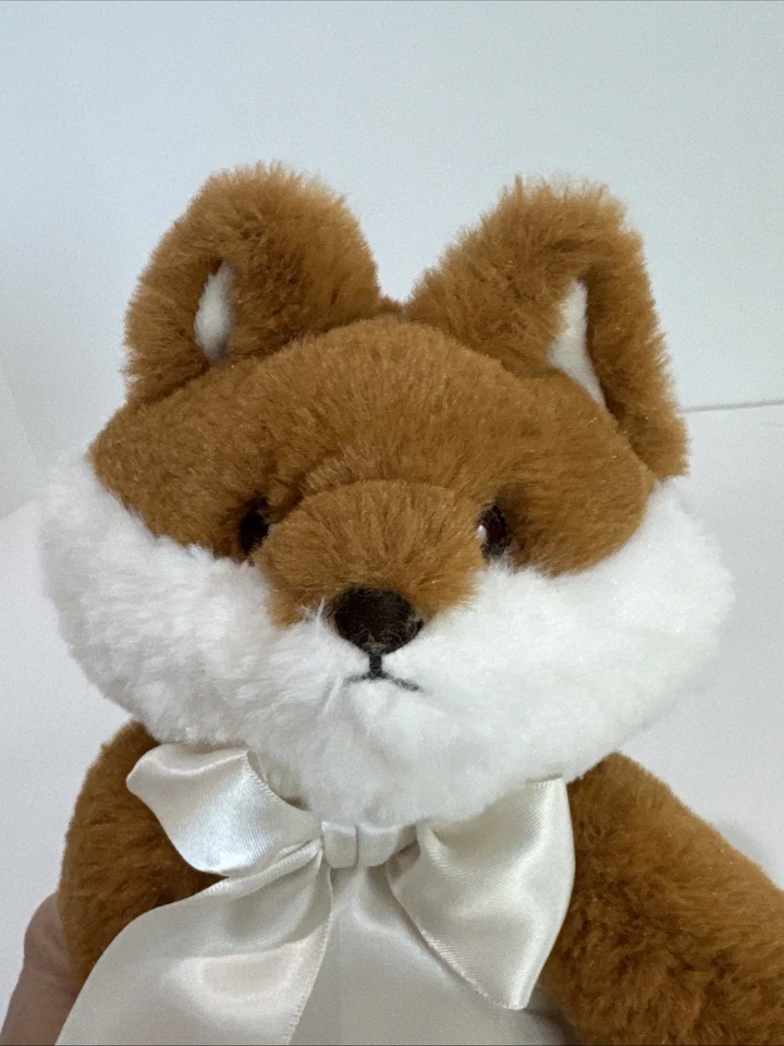 Bearington Baby Collection Peluche Zorro Lovey Manta de Seguridad Crema Satinado 16” Leer Foto 3 de 4