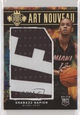 2014 Court Kings Art Nouveau Jerseys Nameplates Prime 1/6 Shabazz Napier #22 2ct