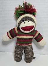 Dan Dee Collector's Choice Sock Monkey Stuffed Plush Winter Holiday Outfit HTF