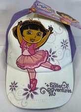 Baseball Cap - Dora the Explorer - Ballet Dance White/Purple Adjustable Back Kid