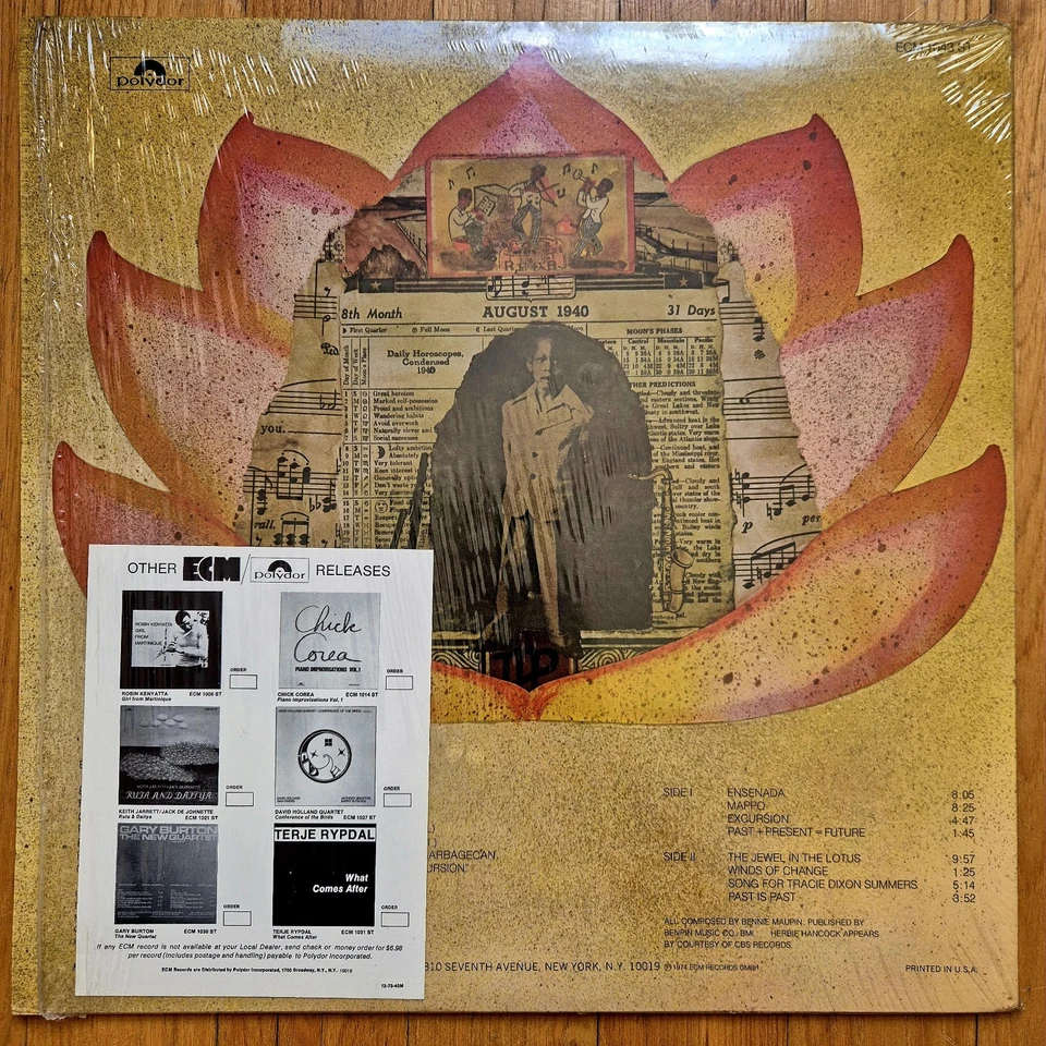 Bennie Maupin The Jewel In The Lotus Original 1st US 1974 ECM LP Shrink Mint - Photo 4/4
