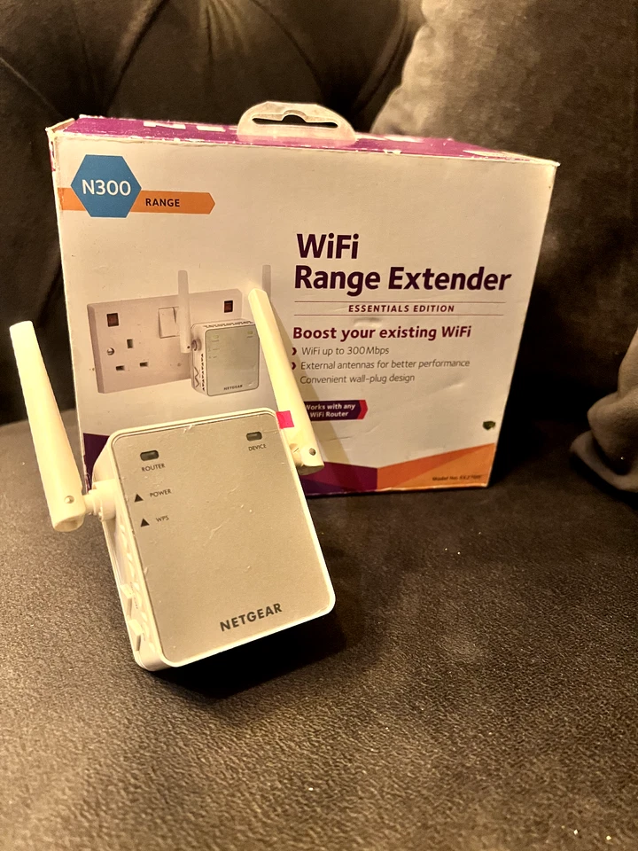 NETGEAR WiFi Booster Range Extender / RepeaterWiFi/ Extender Booster N300 EX2700 - Image 4 of 4