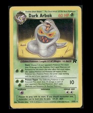 Dark Arbok 19/82 Team Rocket WOTC Non Holo Rare Pokemon Card MP