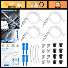 4 Pack Brake Bleeder Hose Kit - Universal One-way Valve For Car Motorcycle Bra 4 Pack Brake Bleeder Hose Kit - Universal One-way Valve For Car Motorcycle Bra