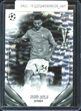 2024 Topps UEFA Club Competitions Mario Gila /150  Black & White Icy Foil RC #93