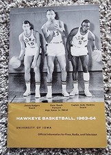 Rare livret média basketball homme Iowa Hawkeyes 1963-64