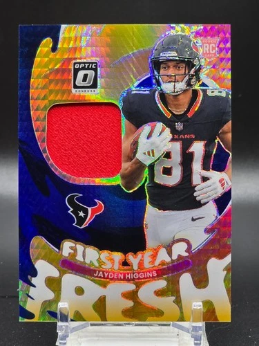2025 Donruss Optic Jayden Higgins Blue Hyper (RAW)