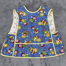 1970s Raggedy Ann & Andy Kids Pinafore Apron Smock Made in USA Size 5-6