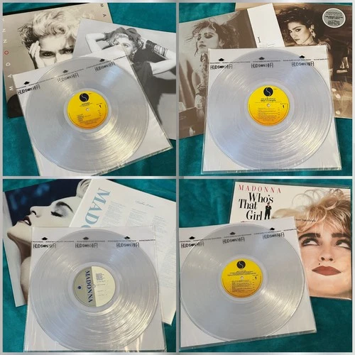 4LP Set Crystal Clear Vinyl Lot Madonna Like A Virgin True Blue Who’s That Girl