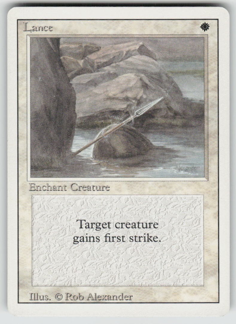Lance Revised Edition Magic: The Gathering TCG Lightly Played