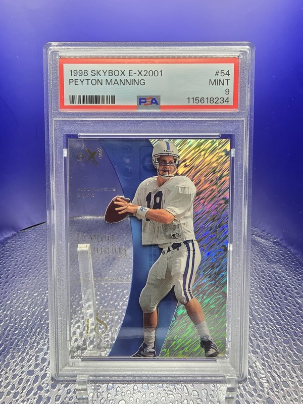 Peyton Manning 1998 Skybox E-X2001 Rookie #54 PSA 9 Mint Indianapolis Colts RC