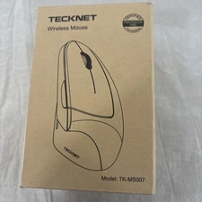 Tecknet Wireless Vertical Mouse Model TK-MS007 New/Open Box C3