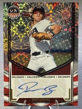 💥DREW BURRESS 2025 Panini USA Stars & Stripes Fireworks Auto /49 #2026 DRAFT!💥