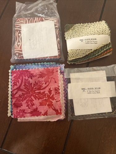 160 5" Squares - Batik Mix - Quilting, Sewing, Charm, 100% Cotton LOT # 5 - Picture 6 of 6