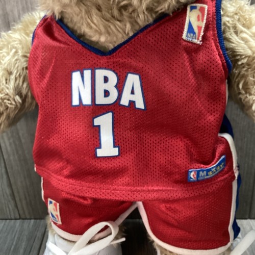 Build A Bear NBA Curly Brown Bunny Rabbit Plush 18'' Retired Padded Paw Dressed - Picture 4 of 17