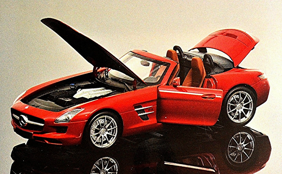 Mercedes-Benz SLS AMG Roadster 2011-13 rot red metallic 1:18