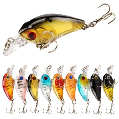 Fishing Lures Hook Tackle Hard Bait Wobbler 5pcs