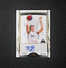 2022 Leaf Trinity Prosp Rookie Autograph /35 Gold #BA-MF1 Matthew Filipowski RC