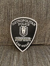 LAS VEGAS METRO POLICE PATCH NEVADA LVMPD HENDERSON GOLDEN SILVER KNIGHTS RARE
