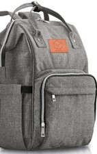 Diaper Bag Backpack - Keababies Classic Gray Used