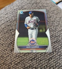 2023 Bowman Chrome Baseball Alex Ramirez BCP-211 Mojo Refractor New York Mets